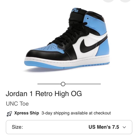 Jordan 1 Retro High OG Black and Blue Sneakers Kids Sz 6 - Picture 8 of 10